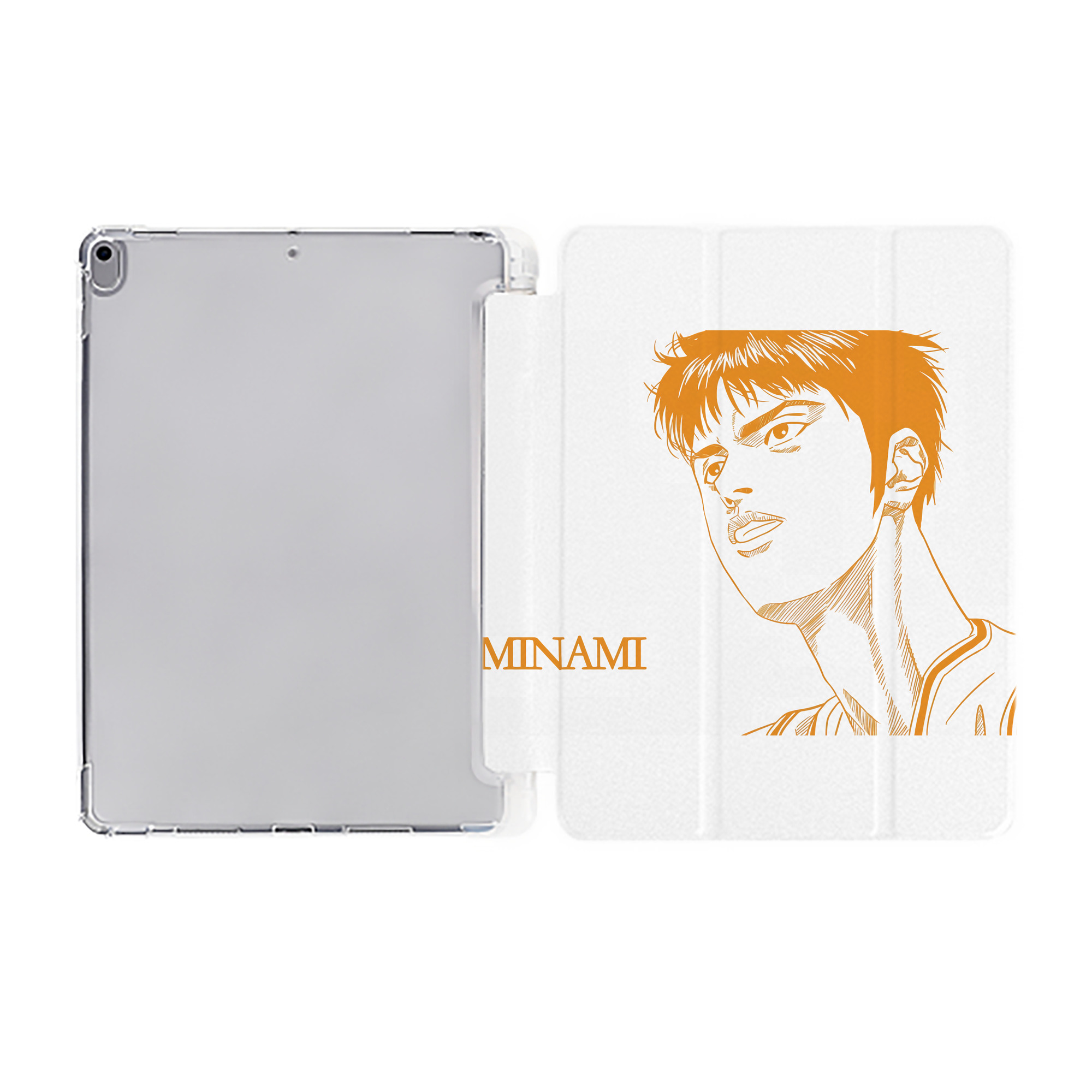 （画像用） SLAM DUNK／スラムダンク IPad ケース ペン収納付き 三つ折りスタンド PUレザー×シリコン 対応機種9.5/10.5/10.9インチ